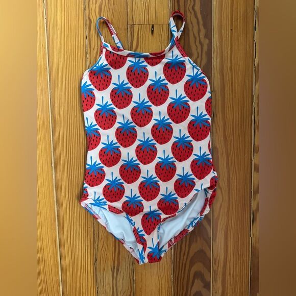 Hanna Andersson Strawberry Swimsuit - Picture 1 of 6